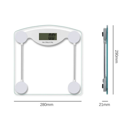 Báscula digital de vidrio