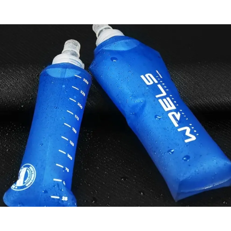 Botella plegable silicona running