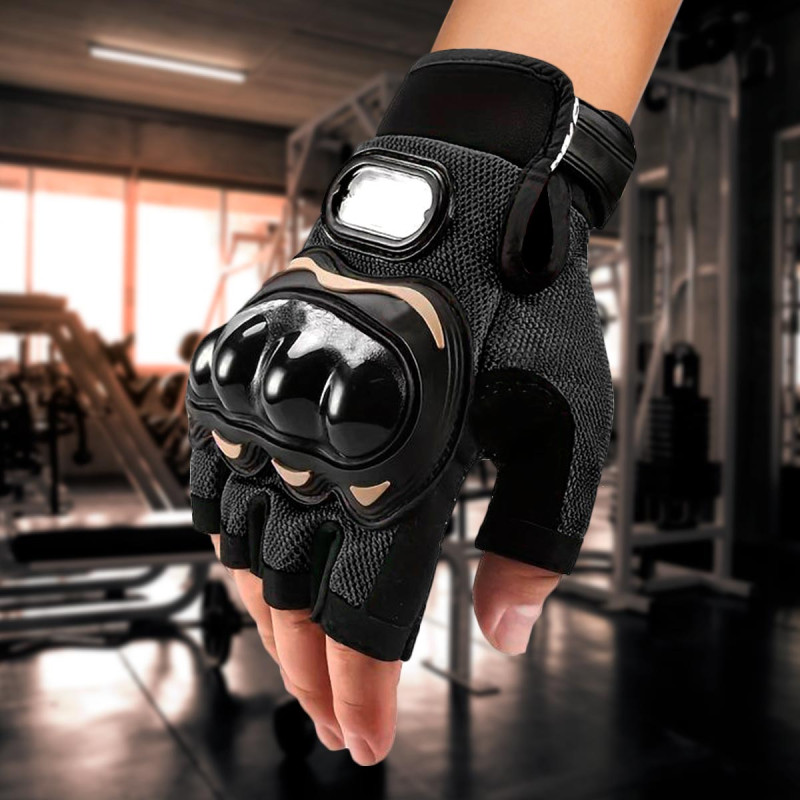 Guantes ciclismo medio dedo