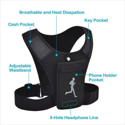 Chaleco deportivo con soporte de celular